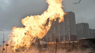 Russian missiles struck Ukraine's two largest cities on Tuesday, killing five people and injuring as many as 130, according to officials. (AFP) Russian missiles struck Ukraine's two largest cities on Tuesday, killing five people and injuring as many as 130, according to officials. (AFP)