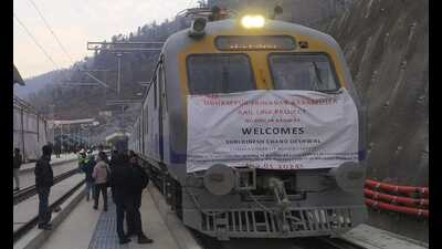 The 14.869 km long rail track is likely to be thrown open for regular train traffic between the two stations. (HT)