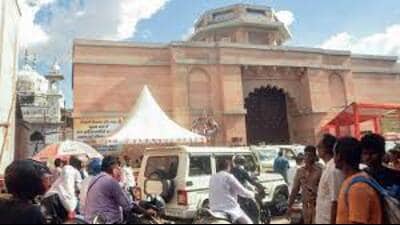 The Gyanvapi mosque’s scientific survey resumed amid tight security on August 4 after the Allahabad high court on August 3 vacated a stay and gave the go-ahead for the exercise. (HT file)