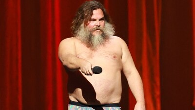 LOS ANGELES, CALIFORNIA - OCTOBER 25: Jack Black, Jason Momoa Lead Minecraft's Movie Cast(Photo by Matt Winkelmeyer / GETTY IMAGES NORTH AMERICA / Getty Images via AFP) (Getty Images via AFP) LOS ANGELES, CALIFORNIA - OCTOBER 25: Jack Black, Jason Momoa Lead Minecraft's Movie Cast(Photo by Matt Winkelmeyer / GETTY IMAGES NORTH AMERICA / Getty Images via AFP) (Getty Images via AFP)