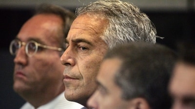 Jeffrey Epstein appears in court, July 30, 2008, in West Palm Beach, Fla (Uma Sanghvi/The Palm Beach Post via AP, File)