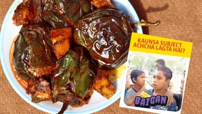 Aloo baingan is placed at rank 60 after a modest rating of 2.7 out of 5. (Photo: Shutterstock (For representational purposes only))) Aloo baingan is placed at rank 60 after a modest rating of 2.7 out of 5. (Photo: Shutterstock (For representational purposes only)))