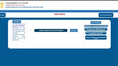 DEE Assam begins registration for teacher vacancies; link to apply (rectteduassam.in) DEE Assam begins registration for teacher vacancies; link to apply (rectteduassam.in)