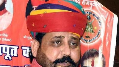 hri Rashtriya Rajput Karni Sena chief Sukhdev Singh Gogamedi was shot dead in December. (ANI) hri Rashtriya Rajput Karni Sena chief Sukhdev Singh Gogamedi was shot dead in December. (ANI)