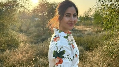 Katrina Kaif in a white floral dress Katrina Kaif in a white floral dress