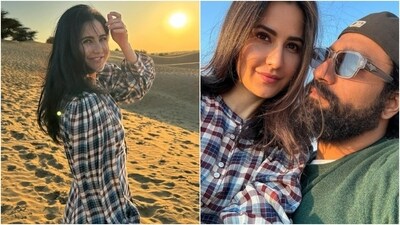 Katrina Kaif and Vicky Kaushal; latest New Year celebration pics show her in chic dress (Instagram) Katrina Kaif and Vicky Kaushal; latest New Year celebration pics show her in chic dress (Instagram)