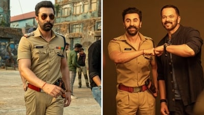 Ranbir Kapoor and Rohit Shetty shot an ad together. Ranbir Kapoor and Rohit Shetty shot an ad together.