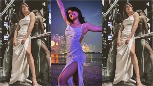 Samantha Ruth Prabhu wears the Jacquemus La robe Saudade Longue. (Instagram)