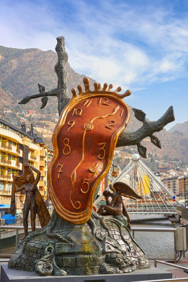 Noblesse du Temps, a sculpture by Salvador Dali in Rotonda Square, Andorra. (lunamarina / Shutterstock) Noblesse du Temps, a sculpture by Salvador Dali in Rotonda Square, Andorra. (lunamarina / Shutterstock)