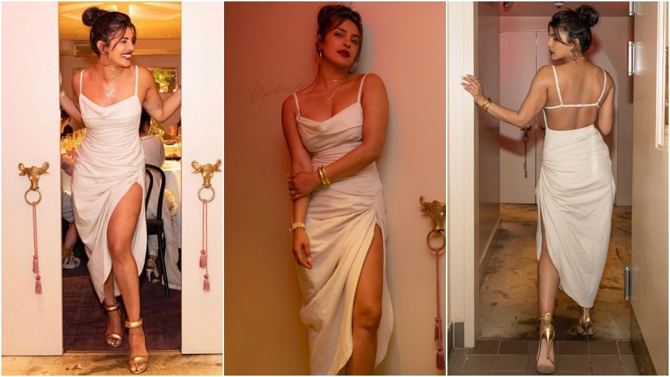 Priyanka Chopra in the Jacquemus La robe Saudade Longue. (Instagram) Priyanka Chopra in the Jacquemus La robe Saudade Longue. (Instagram)