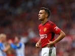  Manchester United's Sergio Reguilon looks dejected after Brighton & Hove Albion's Joao Pedro scores their third goal