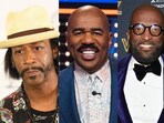 (From L to R) Katt Williams slams fellow comedians Steve Harvey, Rickey Smiley, and Cedric the Entertainer
