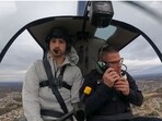 YouTuber Mattylp took the retiring cop on a helicopter ride. YouTuber Mattylp took the retiring cop on a helicopter ride.