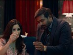 Katrina Kaif and Vijay Sethupathi in Merry Christmas. Katrina Kaif and Vijay Sethupathi in Merry Christmas.