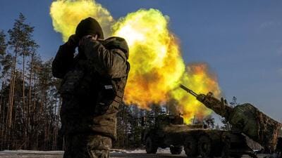 A Swedish-made Archer self-propelled howitzer of Ukraine’s 45th separate artillery brigade fires at Russian positions in the Donetsk region, amid Russia’s attack on Ukraine on December 16. (REUTERS FILE PHOTO) A Swedish-made Archer self-propelled howitzer of Ukraine’s 45th separate artillery brigade fires at Russian positions in the Donetsk region, amid Russia’s attack on Ukraine on December 16. (REUTERS FILE PHOTO)