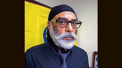 A US court has accused Nikhil Gupta of plotting to kill Sikh separatist leader Gurpatwant Singh Pannun (top). (AP) A US court has accused Nikhil Gupta of plotting to kill Sikh separatist leader Gurpatwant Singh Pannun (top). (AP)