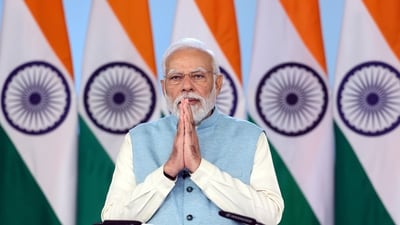 Prime Minister Narendra Modi addresses at the launch of Viksit Bharat @ 2047 via video conferencing. (ANI) Prime Minister Narendra Modi addresses at the launch of Viksit Bharat @ 2047 via video conferencing. (ANI)