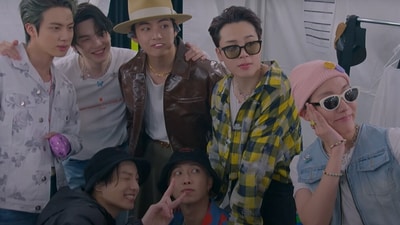 (L-R) BTS members Jin, Suga, V, Jungkook, RM, Jimin and J-Hope. (L-R) BTS members Jin, Suga, V, Jungkook, RM, Jimin and J-Hope.