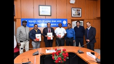 Dr Rajan Sharma, joint director (research) and co-inventor said the developed tests could be used at milk receiving stations and thus will help the dairy industry in segregating good quality milk from bad quality milk at its point of origin. (HT Photo)