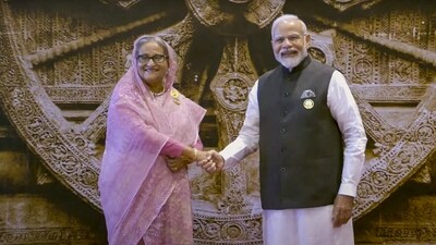 File photo: Prime Minister Narendra Modi with Prime Minister of Bangladesh Sheikh Hasina at the G20 Summit, in New Delhi. (PTI) File photo: Prime Minister Narendra Modi with Prime Minister of Bangladesh Sheikh Hasina at the G20 Summit, in New Delhi. (PTI)