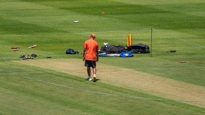 Rahul Dravid inspects the Cape Town pitch (PTI) Rahul Dravid inspects the Cape Town pitch (PTI)