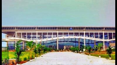 Prayagraj airport at Bamrauli. (HT file)