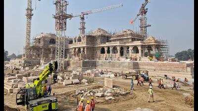 The Pran Pratishtha (consecration) ceremony of Ram Lalla at Ram temple in Ayodhya will take place on Jan 22. (Sourced)