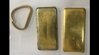 The net weight of total gold recovered is 1,499.50 gm. The market value of the said gold is  ₹93,71,875 appx (Representational photo)