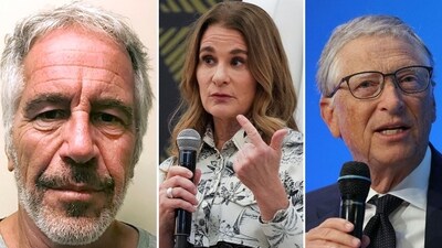 Following the recent disclosure of the Jeffrey Epstein list, an old video has gone viral where Bill Gates’ former wife, Melinda, is heard saying that her ex-husband’s association with the notorious paedophile was part of the reason for their divorce (New York State Sex Offender Registry via AP, File, REUTERS/Nic Bothma, photo by Thomas SAMSON / AFP) Following the recent disclosure of the Jeffrey Epstein list, an old video has gone viral where Bill Gates’ former wife, Melinda, is heard saying that her ex-husband’s association with the notorious paedophile was part of the reason for their divorce (New York State Sex Offender Registry via AP, File, REUTERS/Nic Bothma, photo by Thomas SAMSON / AFP)
