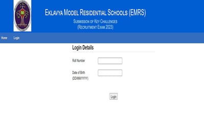 EMRS Answer Key 2023 released at emrs.tribal.gov.in, download link here EMRS Answer Key 2023 released at emrs.tribal.gov.in, download link here