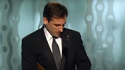 Steve Carell joked that his 2006 Golden Globes acceptance speech was written by his wife Steve Carell joked that his 2006 Golden Globes acceptance speech was written by his wife