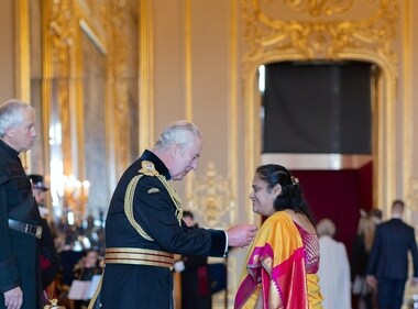 Violinist Jyotsna Srikanth received the MBE title in December 2023 Violinist Jyotsna Srikanth received the MBE title in December 2023