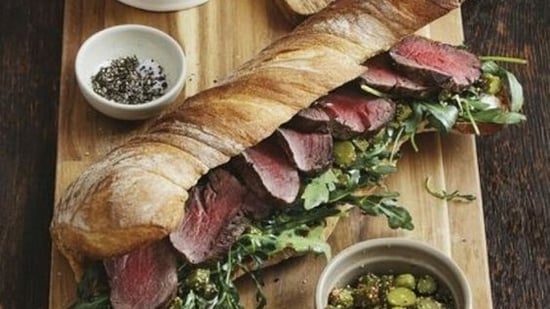 Bocadillo De Carne De Caballo from Spain: "Bocadillo de carne de caballo" is Spanish for "horse meat sandwich." The preparation of a "bocadillo de carne de caballo" would involve using horse meat as the main filling for a sandwich, which could be served with various condiments and toppings according to personal preference.&nbsp;(Pinterest)