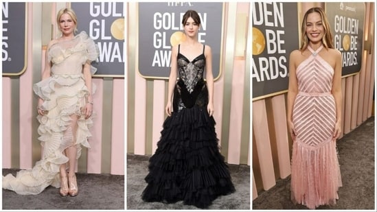 As the 81st Golden Globes approaches, marking the start of the Hollywood film and TV awards season, it's a fitting time to reflect on the stunning gowns that graced the 2023 Golden Globes.&nbsp;(Pinterest)