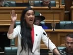 New Zealand’s youngest MP performing haka in parliament. 