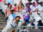 Jasprit Bumrah bowls a delivery on the second day of the second Test cricket match between India and South Africa, at the Newlands in Cape Town