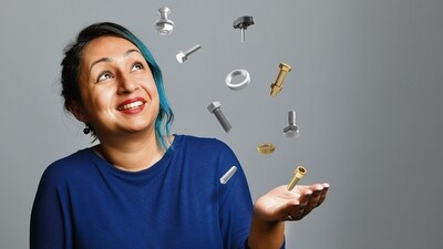 “We have all, as children, built and broken things. That’s engineering, I want to show people that we are all engineers at heart,” Agrawal says. (Steve Ullathorne) “We have all, as children, built and broken things. That’s engineering, I want to show people that we are all engineers at heart,” Agrawal says. (Steve Ullathorne)
