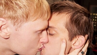 Gucci's new campaign showing gay kiss has irked homophobes. Gucci's new campaign showing gay kiss has irked homophobes.