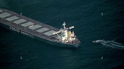 All 21 crew members including 15 Indian nationals from the hijacked vessel MV Lila Norfolk off Somalia coast were safely evacuated by the Indian Navy on Friday. (Indian Navy)