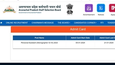 APSSB releases admit card for PA/Steno recruitment exam 2023 APSSB releases admit card for PA/Steno recruitment exam 2023