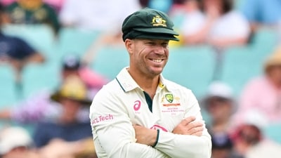 David Warner was relieved after a bag pack consisting of his Baggy Green was retrieved (AFP) David Warner was relieved after a bag pack consisting of his Baggy Green was retrieved (AFP)