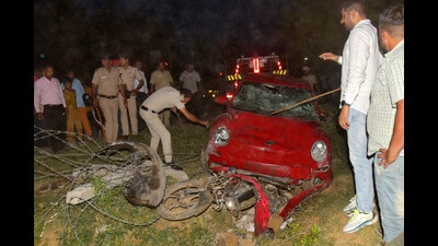 Deputy superintendent of police (Road Safety) Jaswinder Singh attributed the reduction in fatal road accidents to strict enforcement and engineering changes in city, among other factors. (HT File Photo) Deputy superintendent of police (Road Safety) Jaswinder Singh attributed the reduction in fatal road accidents to strict enforcement and engineering changes in city, among other factors. (HT File Photo)