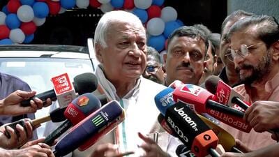 Kerala governor Arif Mohammed Khan on Friday gave his assent to an ordinance to amend GST law. (ANI) Kerala governor Arif Mohammed Khan on Friday gave his assent to an ordinance to amend GST law. (ANI)