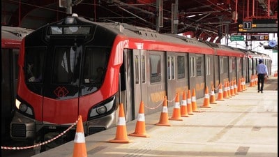 Lucknow metro (Subhankar Chakraborty/HT FILE PHOTO) Lucknow metro (Subhankar Chakraborty/HT FILE PHOTO)
