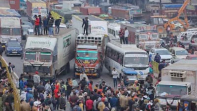 Movement of vehicle came to halt in Assam on Friday amid state-wide strike (PTI Photo) Movement of vehicle came to halt in Assam on Friday amid state-wide strike (PTI Photo)