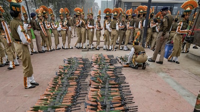 A total of 2,274 cadets will take part in the NCC Republic Day Camp 2024 at the Cariappa Parade Ground in Delhi Cantonment.&nbsp; (PTI)