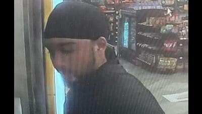 Photo of an unidentified male suspect wanted by police in Edmonton in connection with arson linked to extortion attempts targeting Indo-Canadian businesses. (Edmonton Police Service) Photo of an unidentified male suspect wanted by police in Edmonton in connection with arson linked to extortion attempts targeting Indo-Canadian businesses. (Edmonton Police Service)