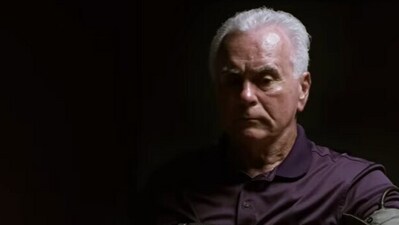 A clip shows 72-year-old George denying that he knew where Caylee was when investigators searched for his missing granddaughter (A&E screenshot/YouTube) A clip shows 72-year-old George denying that he knew where Caylee was when investigators searched for his missing granddaughter (A&E screenshot/YouTube)