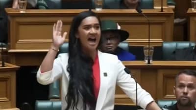 Hana-Rawhiti Maipi-Clarke, 21-year-old member of the Maori community, made history as the youngest MP in 170 years. Hana-Rawhiti Maipi-Clarke, 21-year-old member of the Maori community, made history as the youngest MP in 170 years.