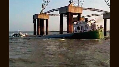 The Bangladeshi vessel sank on April 9, 2020. (HT Photo)